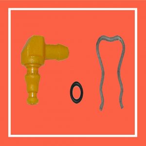 (STAR Ref. 51270) - CONECTOR PLASTICO C/RAIL P/MANGUERA - 1 HUECO - INJECTOR TIPO BH