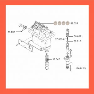 (STAR Ref. 60.103/01) - KIT REP. BOMBA CONV.-ZEXEL Appl.KUBOTA 4 Cyl.